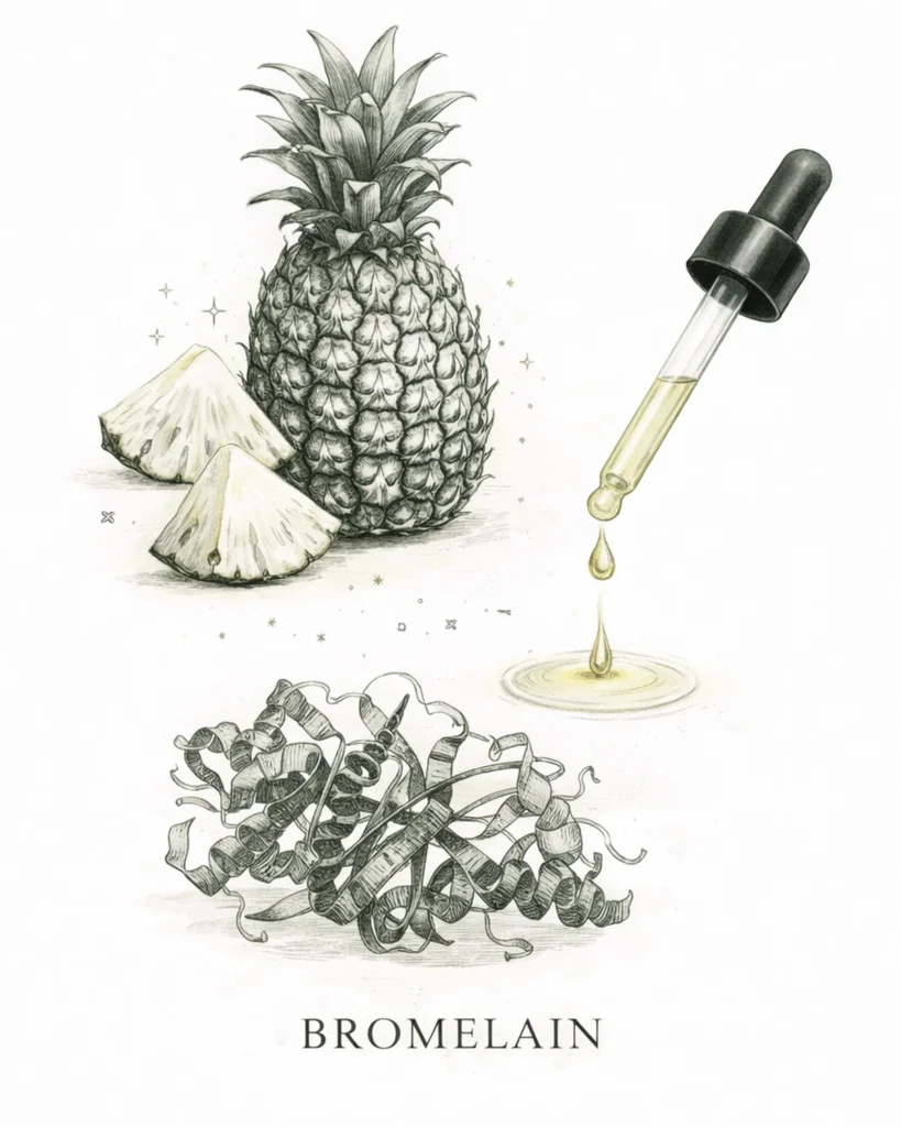 Bromelina enzima ricavato dalla buccia di ananas