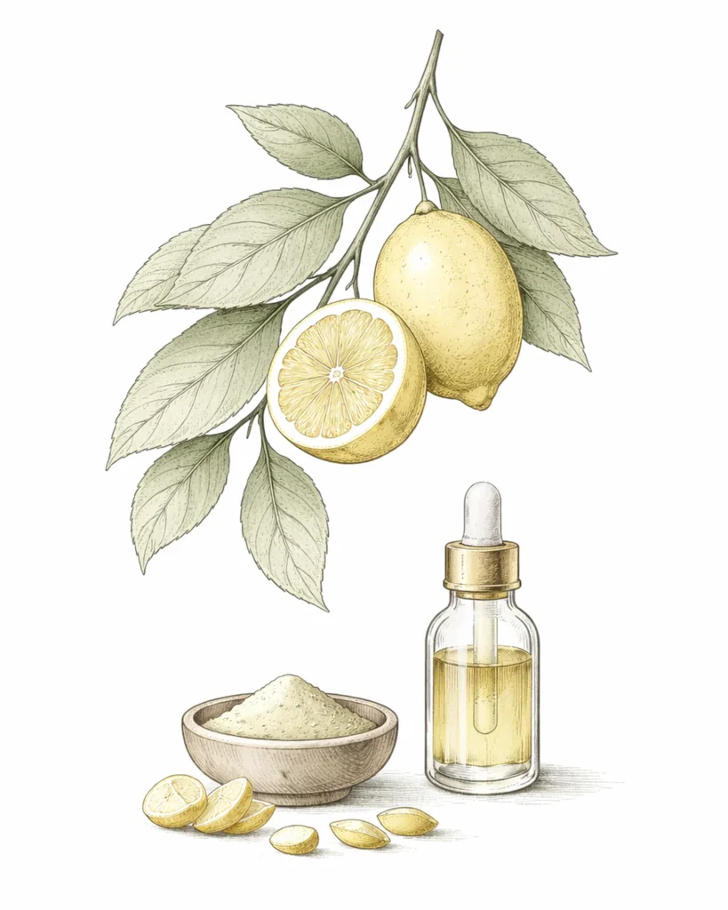 Ingradienti dove si ricavano gli attivi per la vitamina C