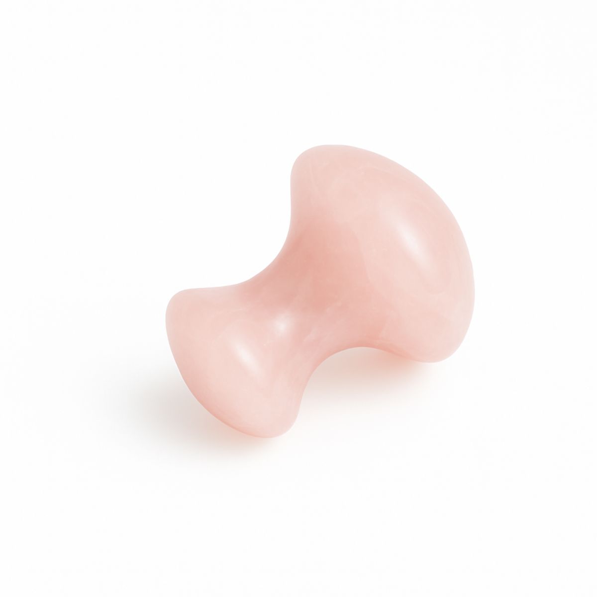 Il delicato fungo da massaggio viso in quarzo rosa di Faber-Organic