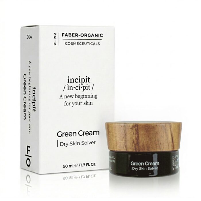 Green Cream crema viso pelle secca con la sua box